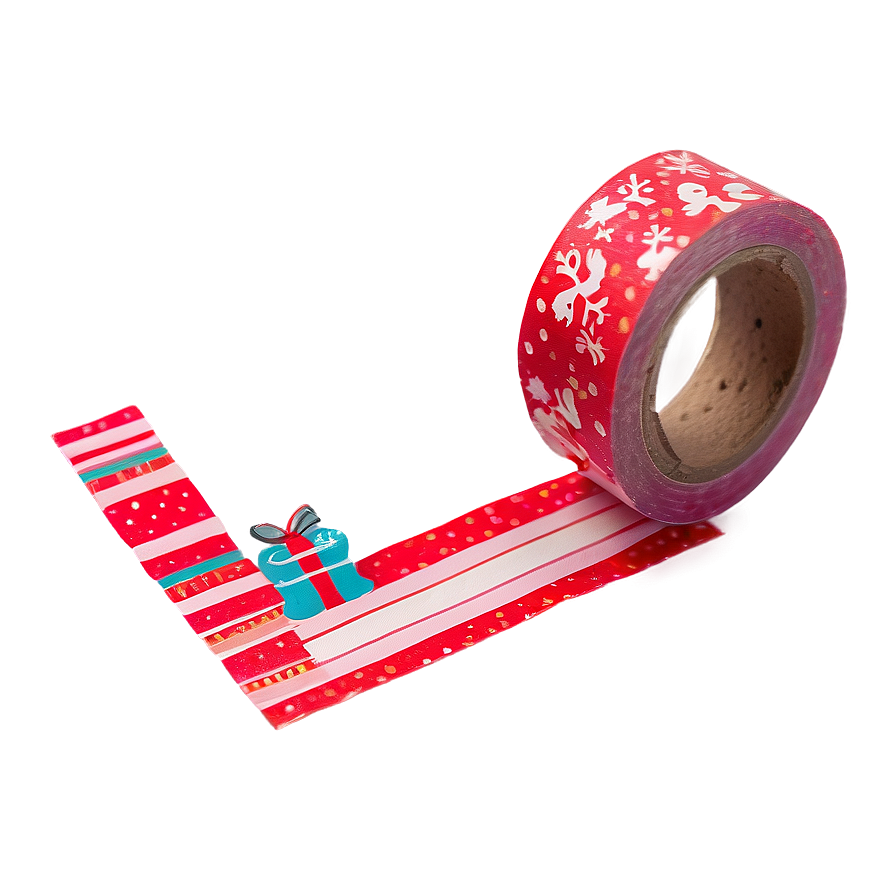 Festive Washi Tape Aesthetic Png Woo88