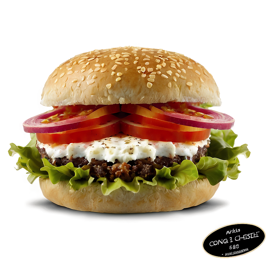 Feta Cheese Burger Png 05042024