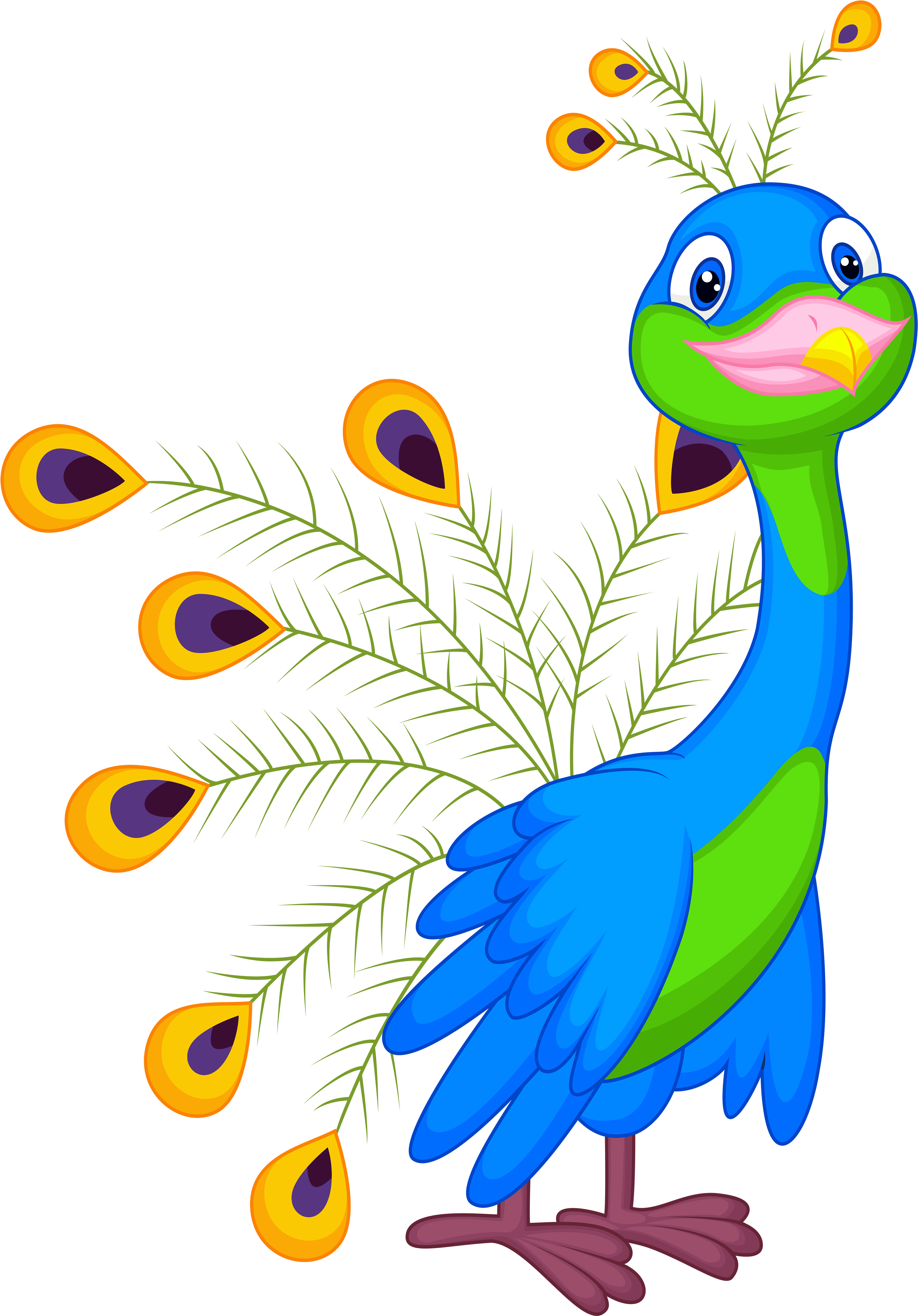 Ffa D Bcd E Orig Dibujos - Cute Clipart Peacock, HD Png Download PNG with transparent background