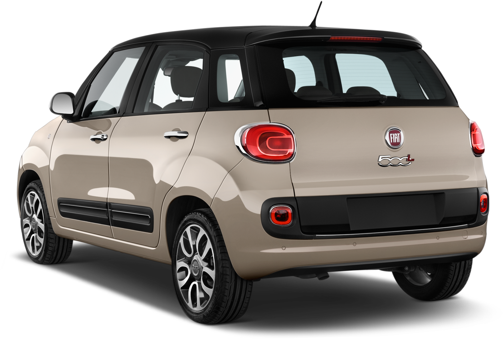 Fiat500 L Cream Color Rear View