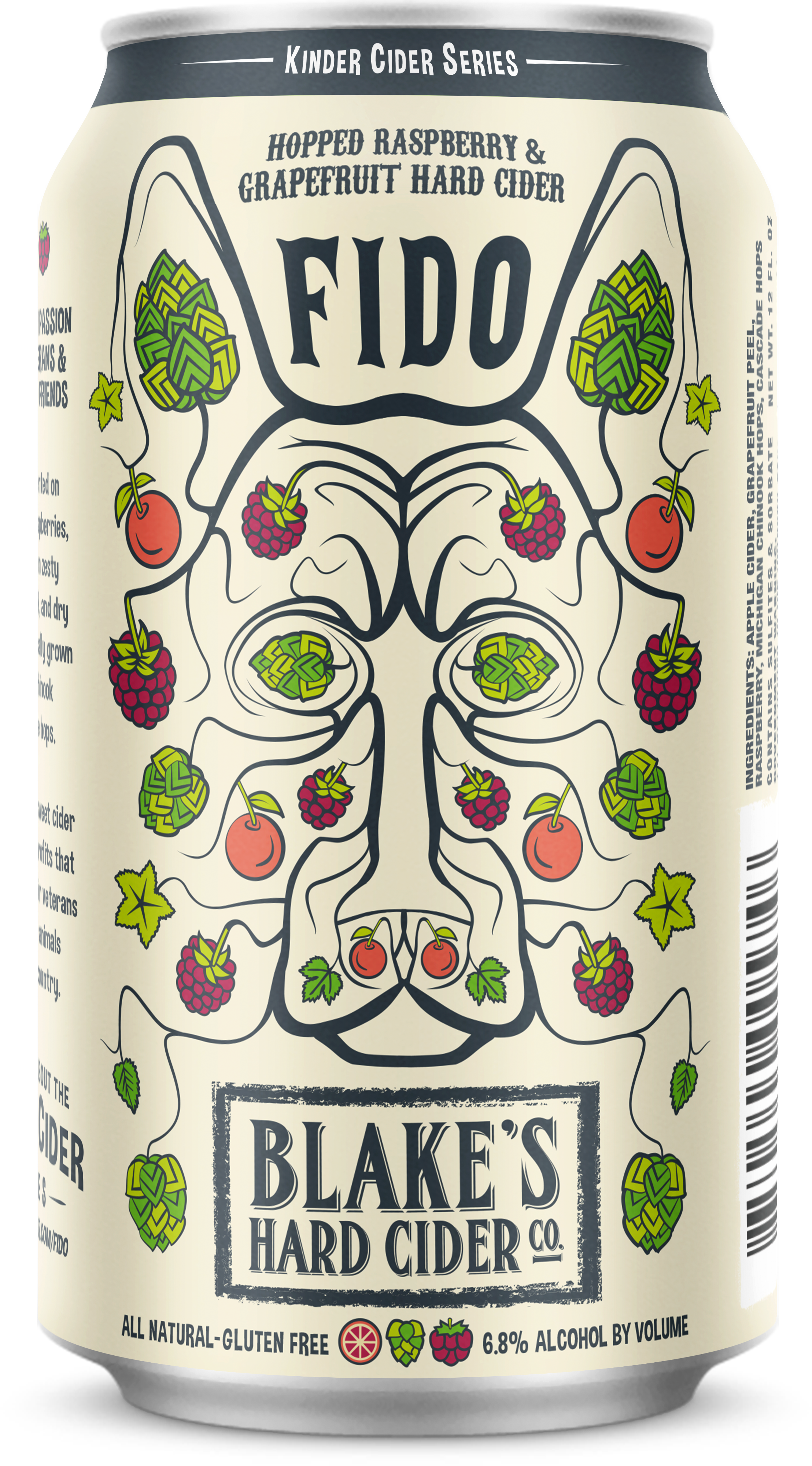 Fido Hopped Raspberry Grapefruit Cider Can