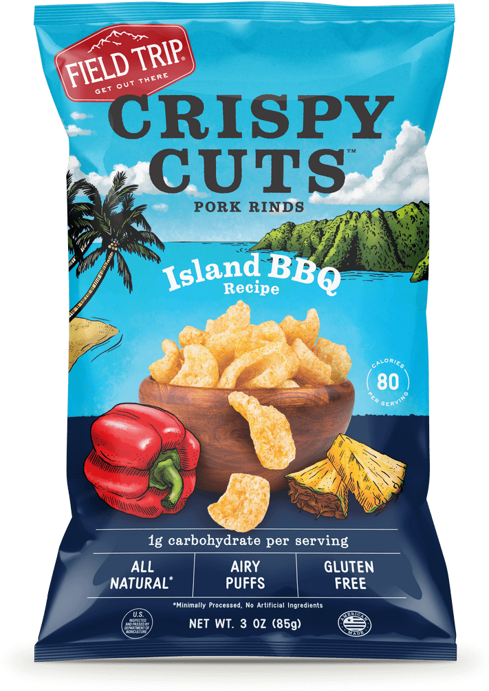 Field Trip Crispy Cuts Pork Rinds Island B B Q