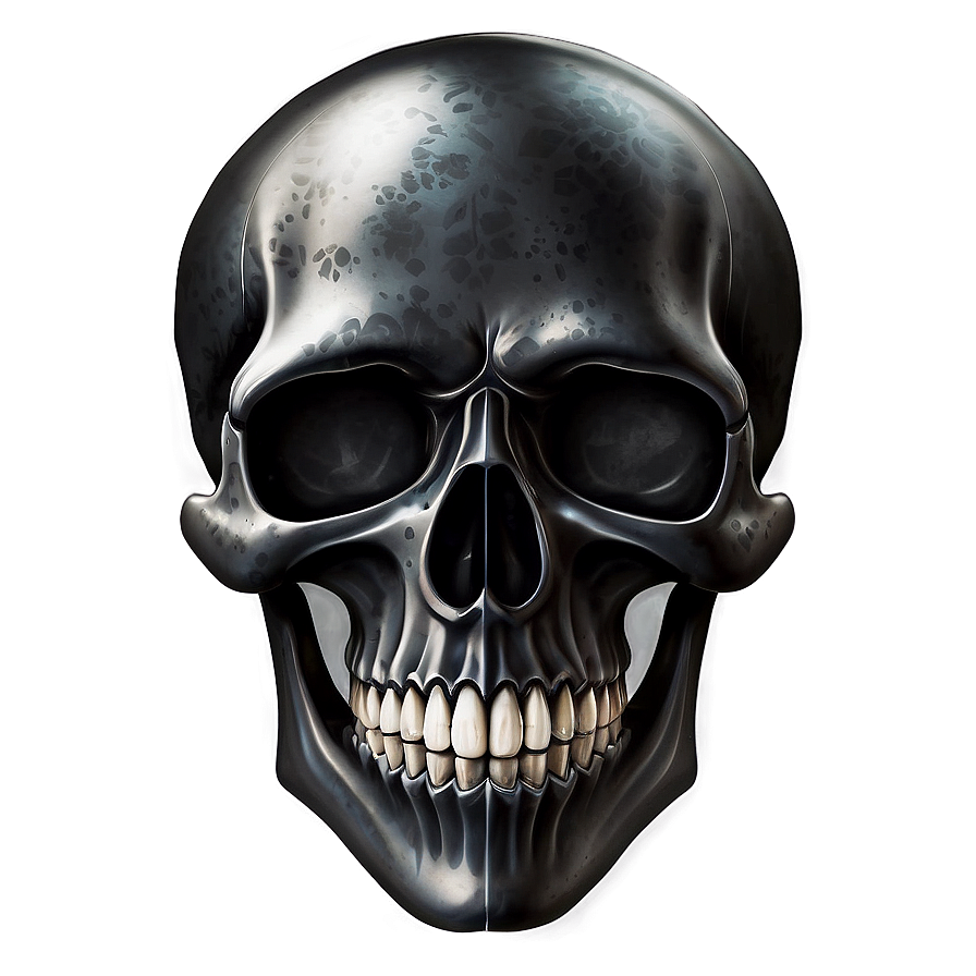 Fierce Black Skull Graphic Png Ybr41