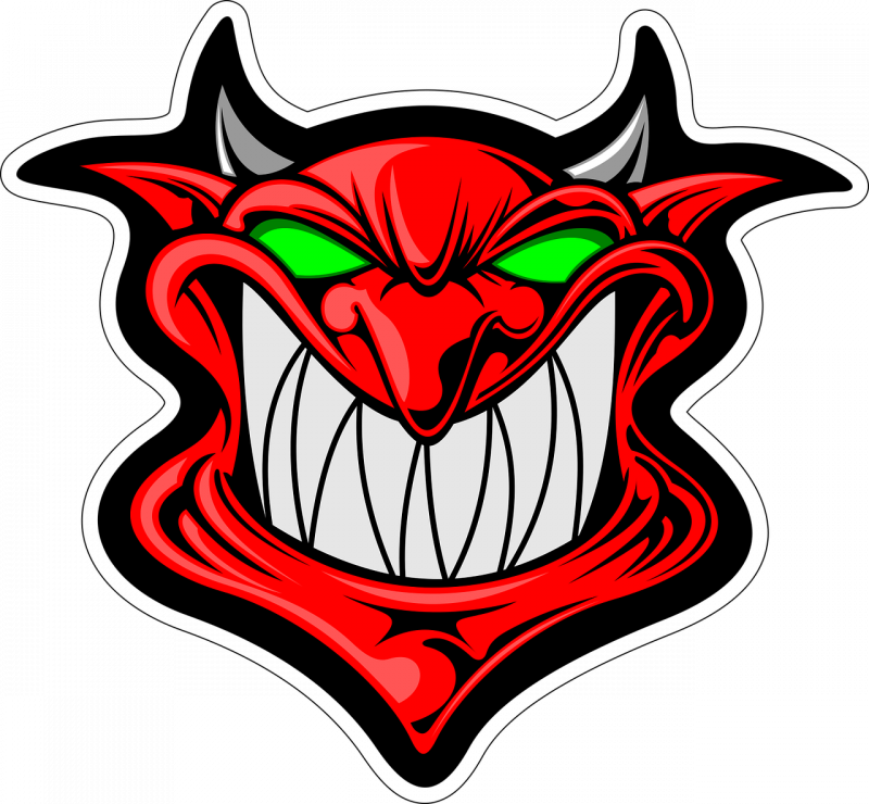 Fierce Demon Cartoon Graphic