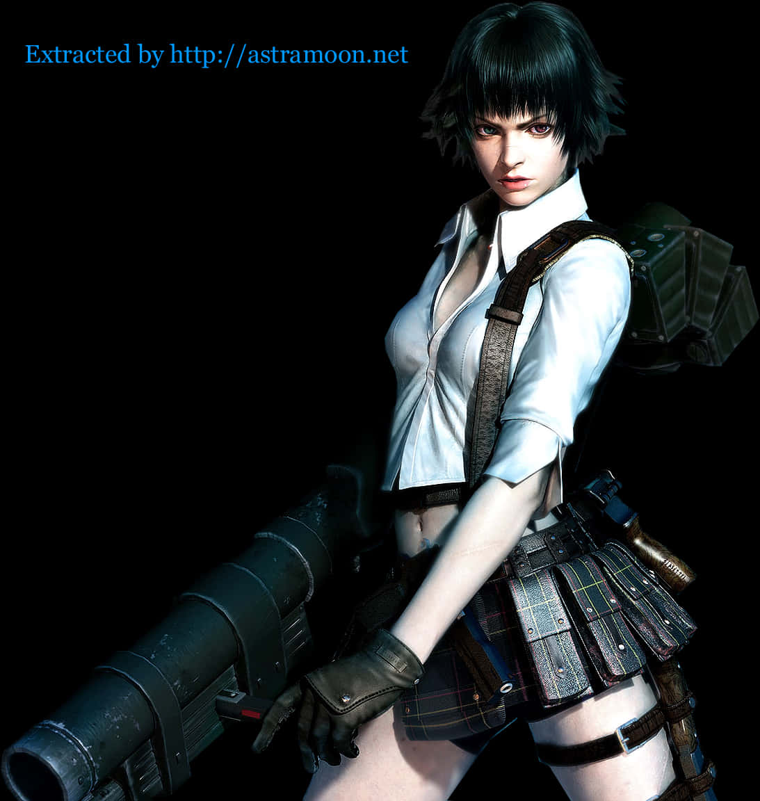 Fierce Female Characterwith Rocket Launcher