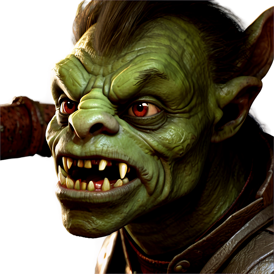 Fierce Goblin Warrior PNG 05252024 PNG image with a transparent background, free high-resolution download