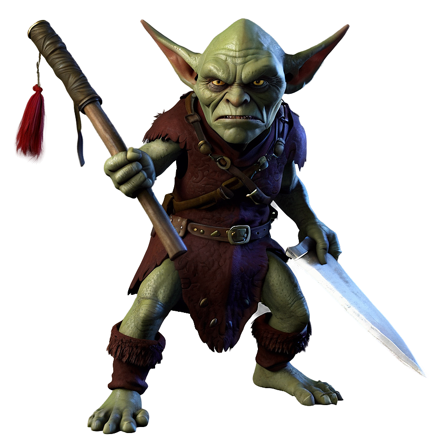 Fierce Goblin Warrior PNG oxs PNG image with a transparent background, free high-resolution download