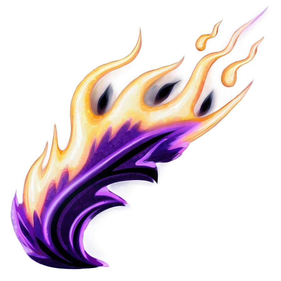 Fierce Purple Flame Png Vos