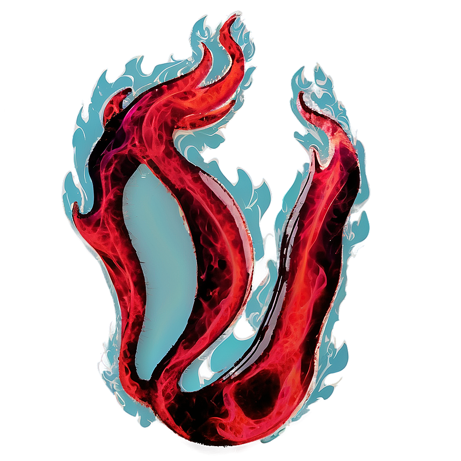 Fierce Red Fire Wave Png 75