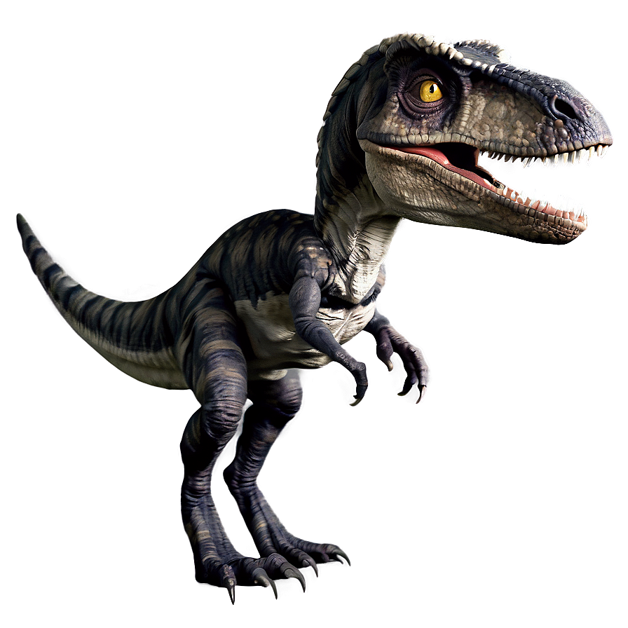 Fierce Velociraptor Artwork Png Rah