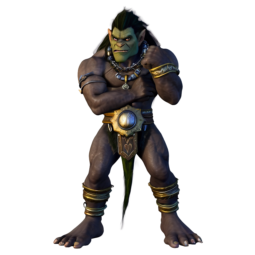 Fierce Warrior Troll Png 05232024