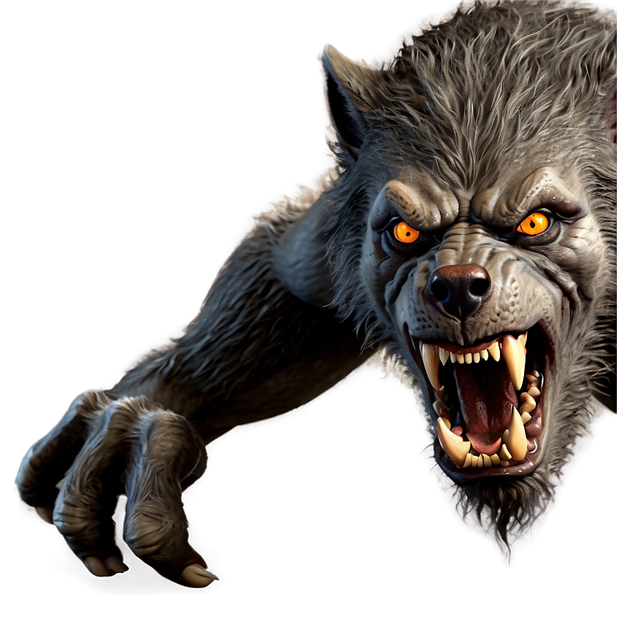 Fierce Werewolf Png 06202024