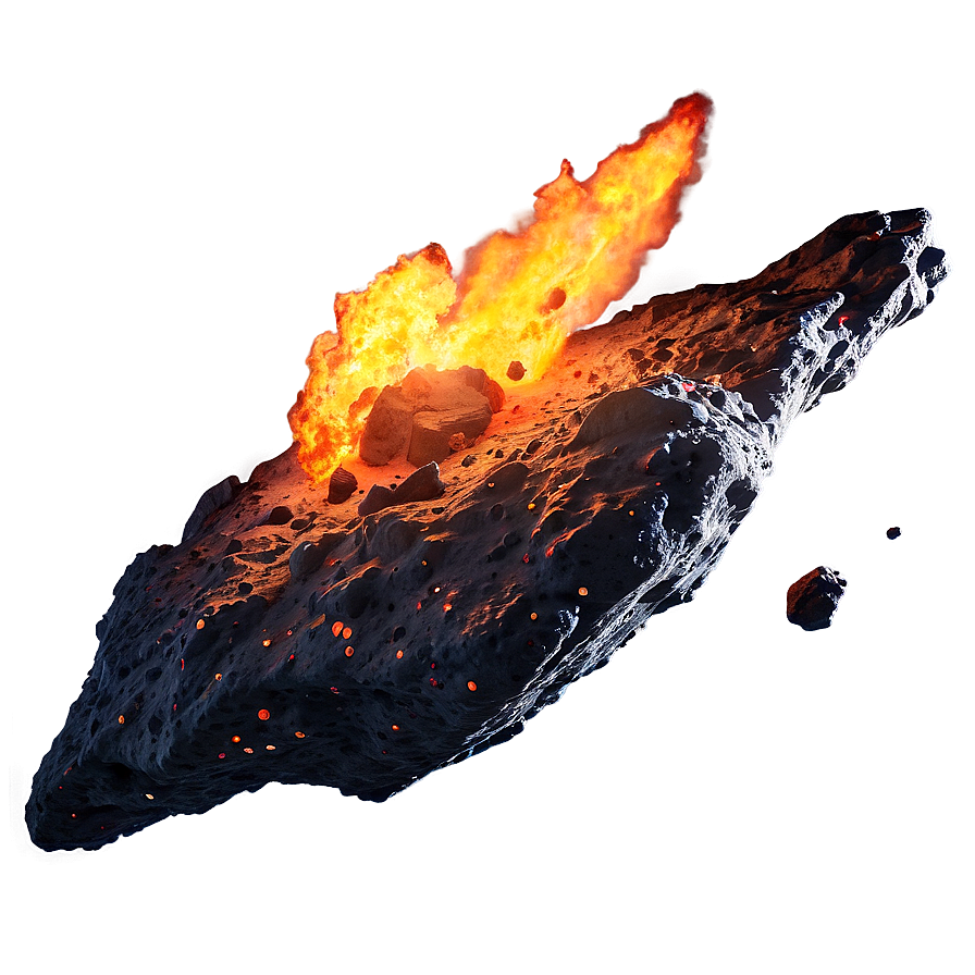 Fiery Asteroid Png Dyr