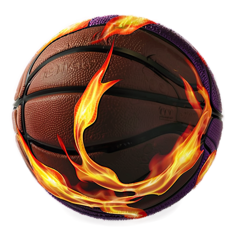 Fiery Basketball Png 04302024