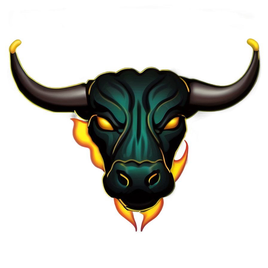 Fiery Bull Head Png 93