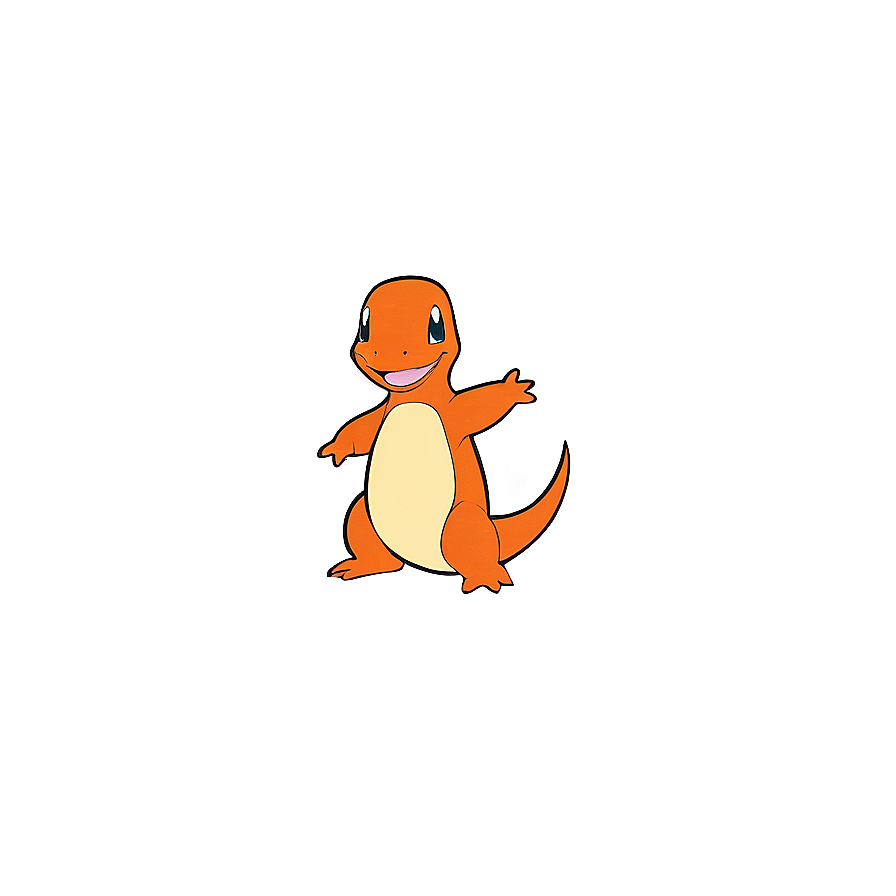 Fiery Charmander Illustration PNG 05212024 PNG with transparent background