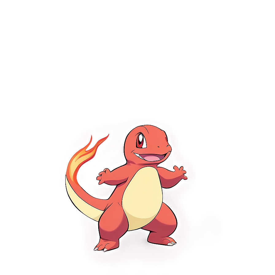 Fiery Charmander Illustration PNG eft92 PNG with transparent background