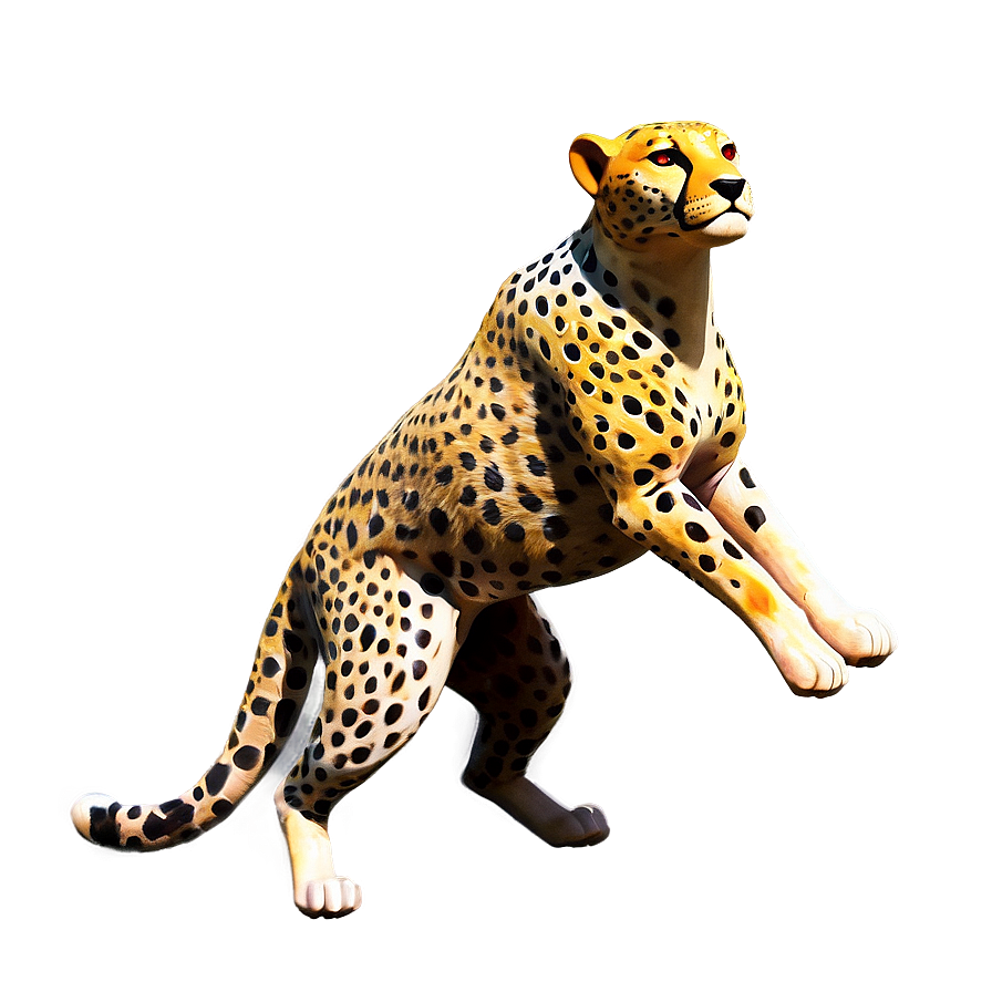 Fiery Cheetah Spirit Png 06112024