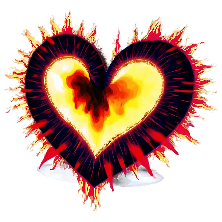 Fiery Corazon Burst Png 05232024