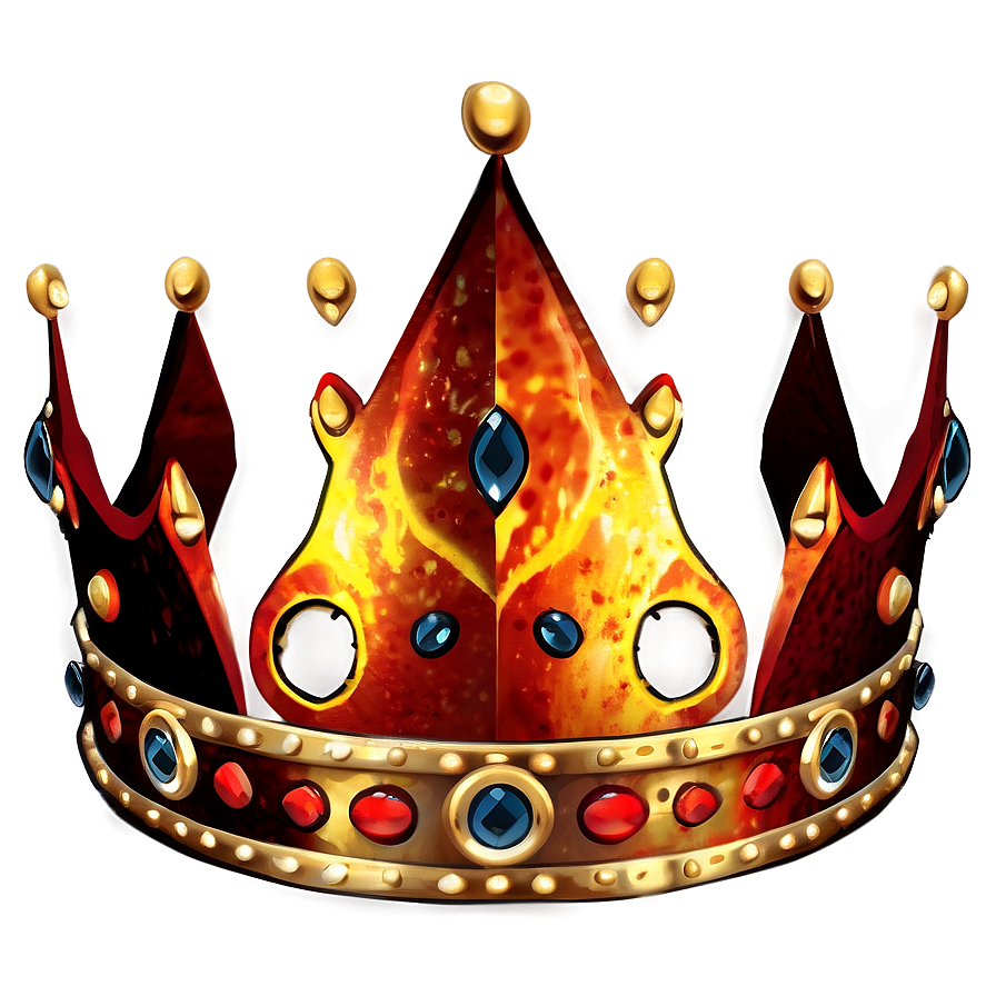 Fiery Crown Graphic Png 81