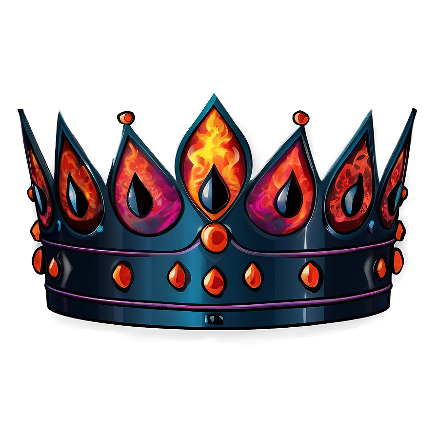 Fiery Crown Graphic Png Aok66