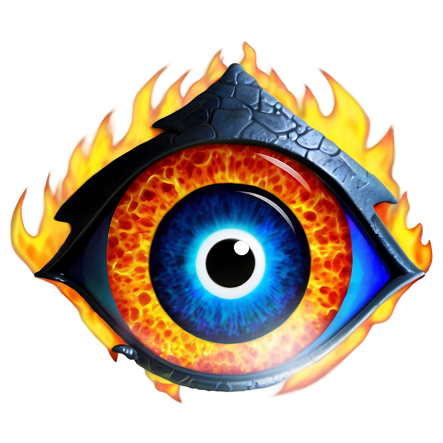 Fiery Evil Eye Png 49