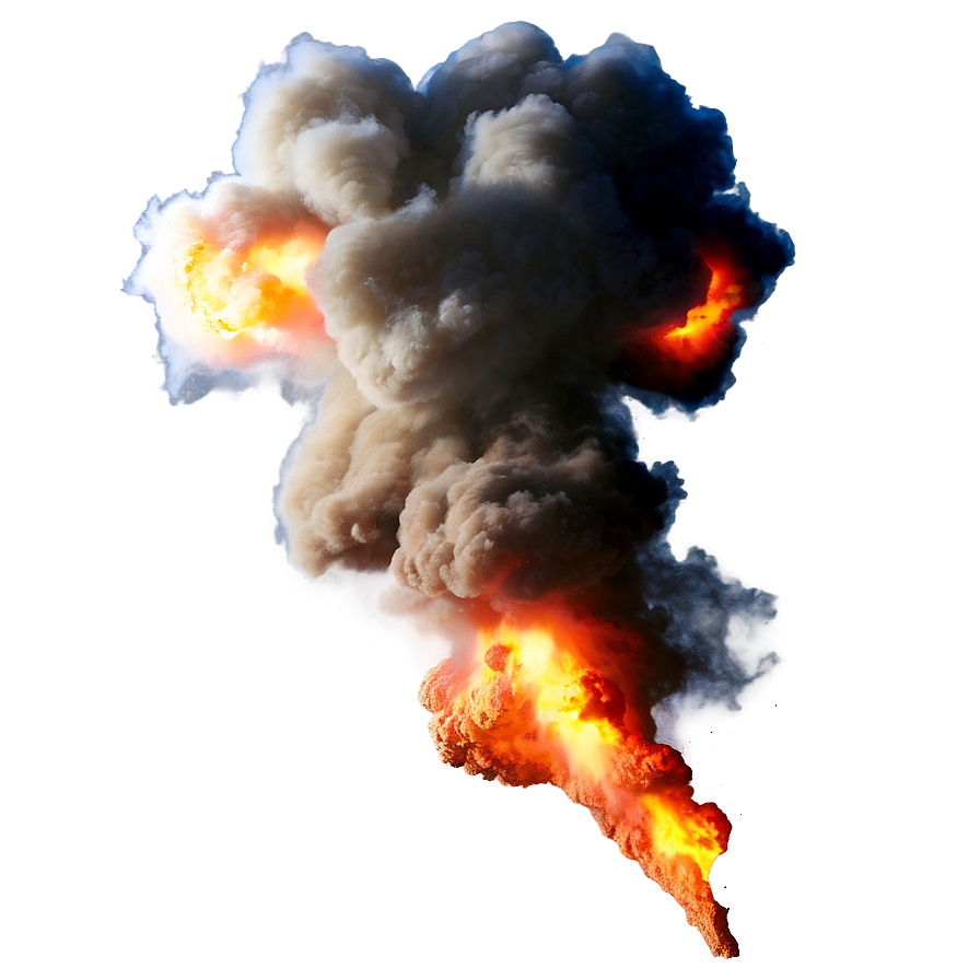 Fiery Explosion Overlay Png 32