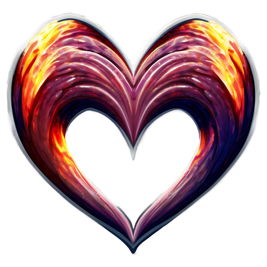 Fiery Heart Clipart Passion Png 80