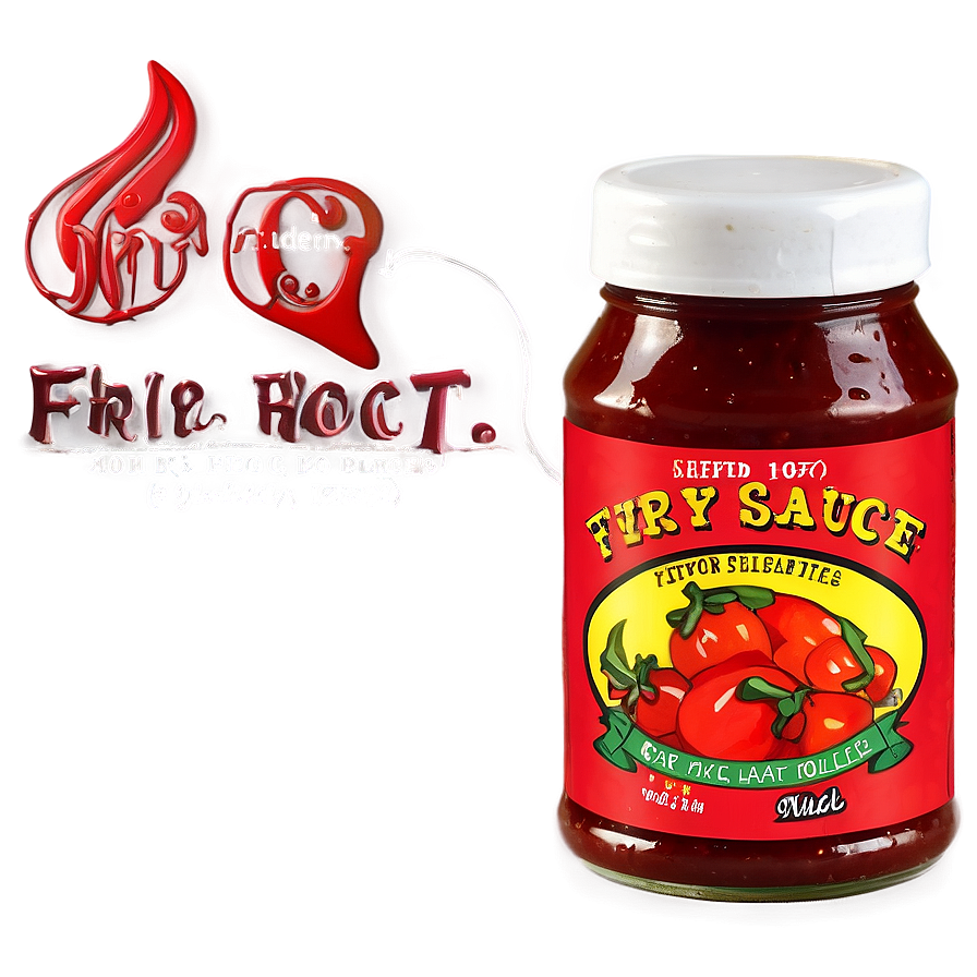 Fiery Hot Bbq Sauce Png Wmq55