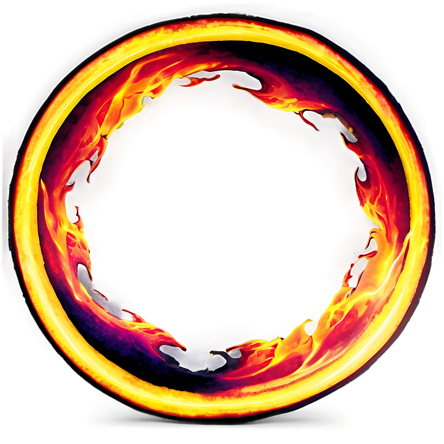 Fiery Loop Circle Png 06272024