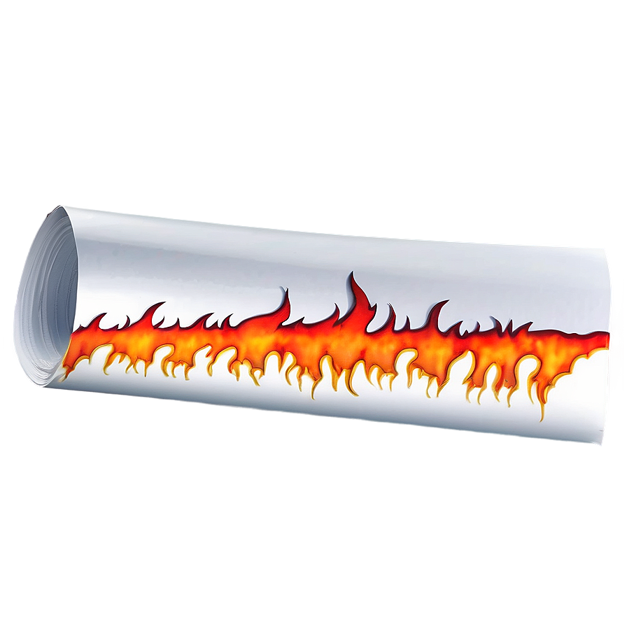 Fiery Paper Burn Png 39