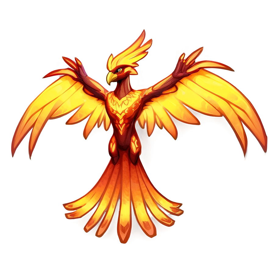Fiery Phoenix Artwork PNG 05062024 PNG with transparent background
