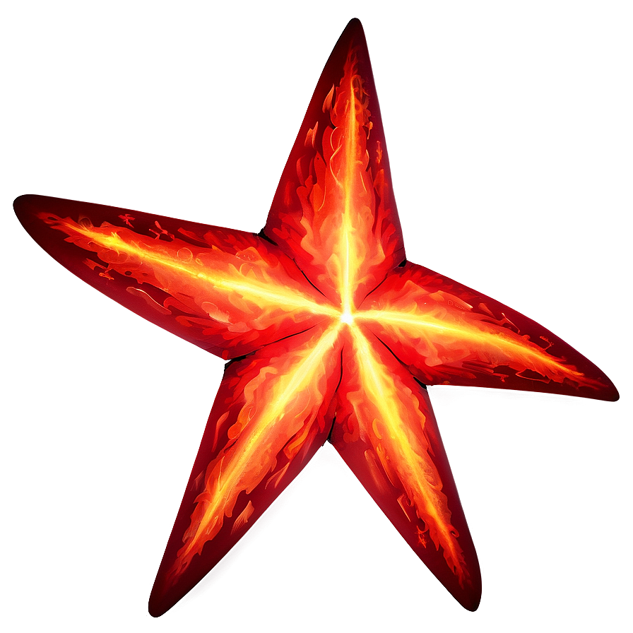 Fiery Red Star PNG 27 PNG with transparent background
