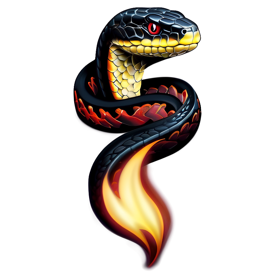 Fiery Snake Tattoo Png Dcv