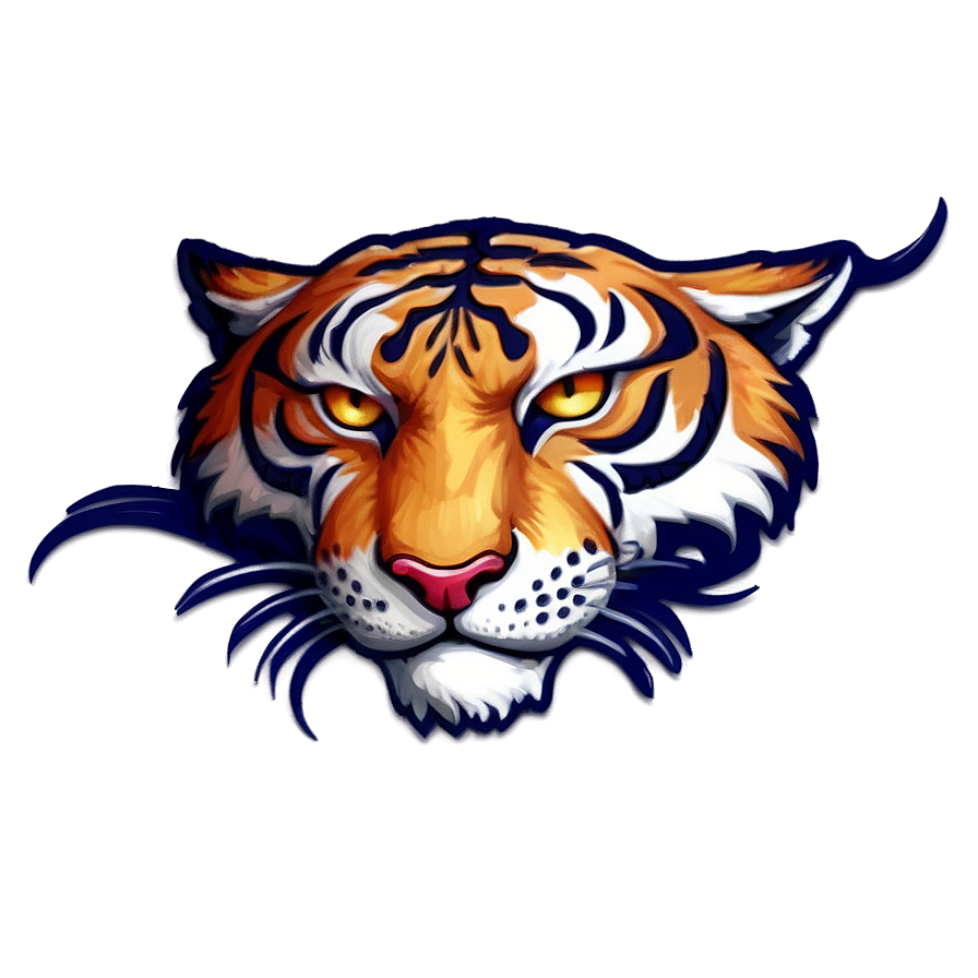 Fiery Tiger Face Emblem Png Rat12