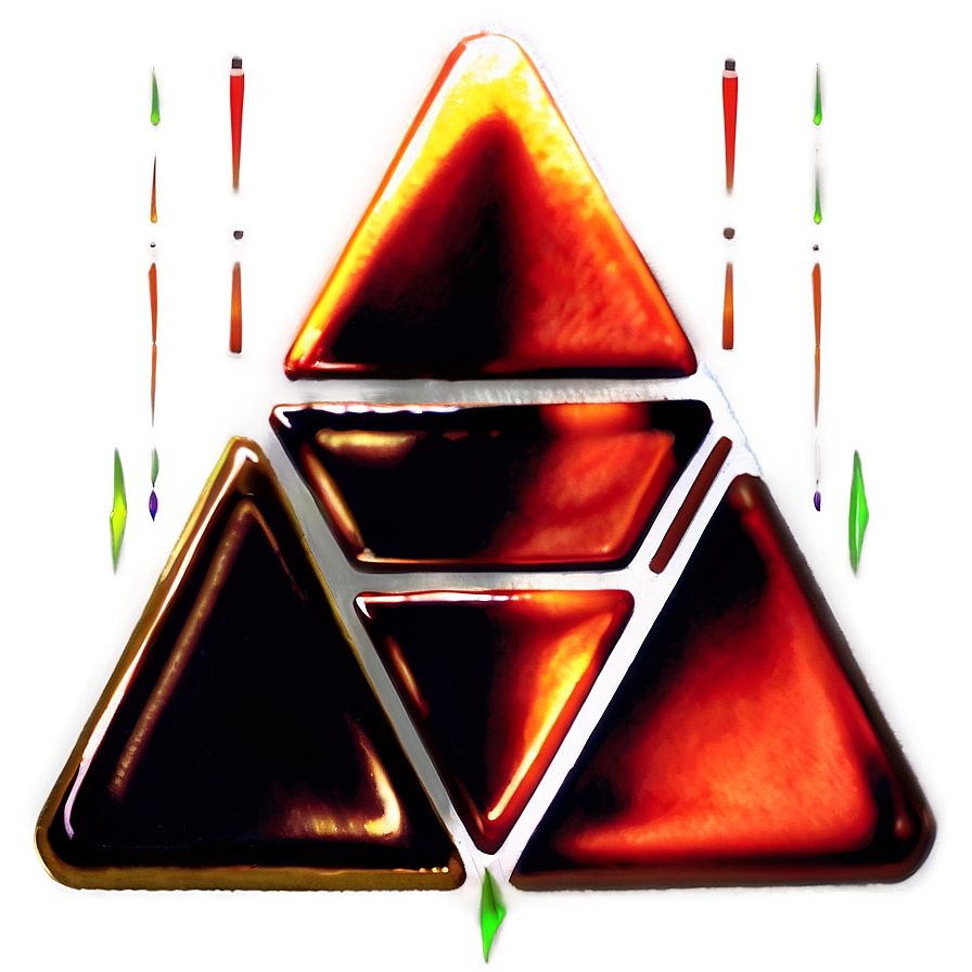 Fiery Triforce Image Png 33