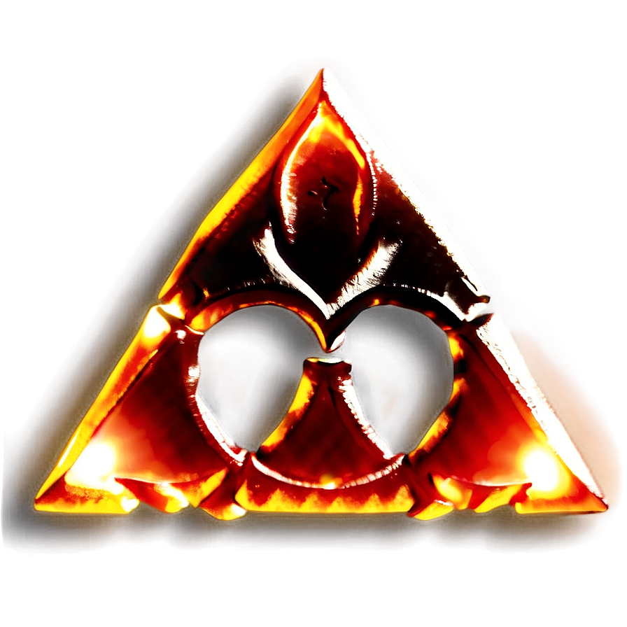 Fiery Triforce Image Png Nks