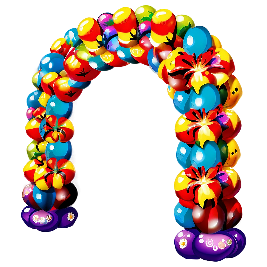 Fiesta-themed Balloon Arch Png 75