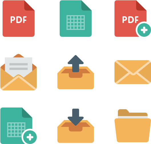 File Management Icons Set