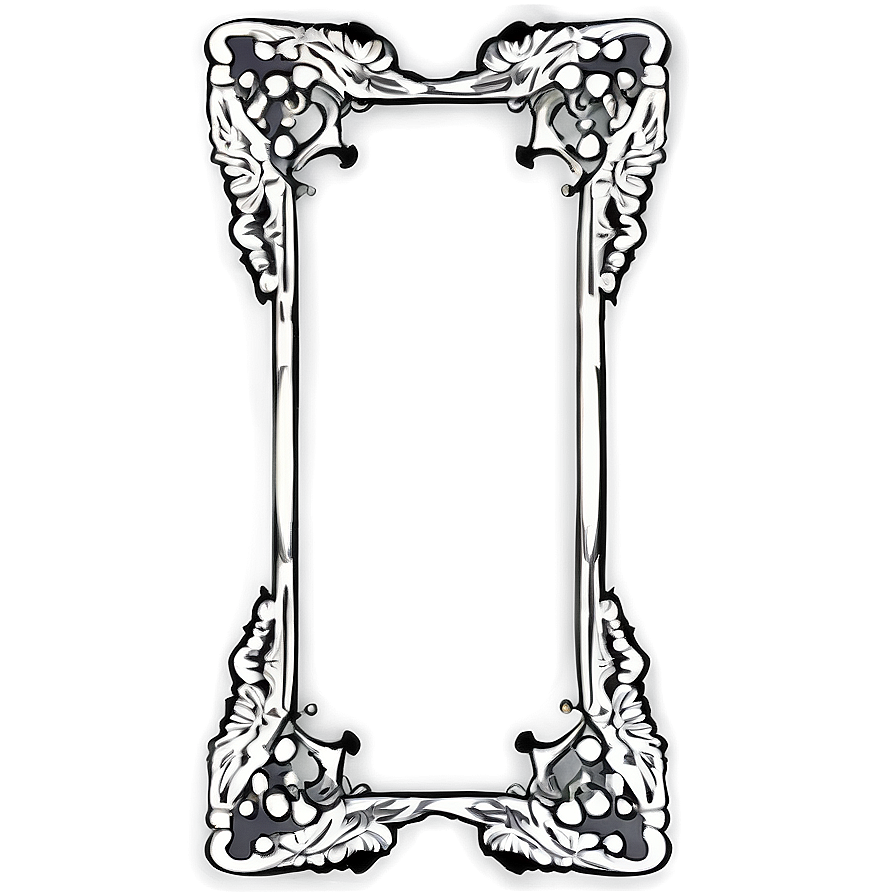 Filigree Black Frame Png Jkc