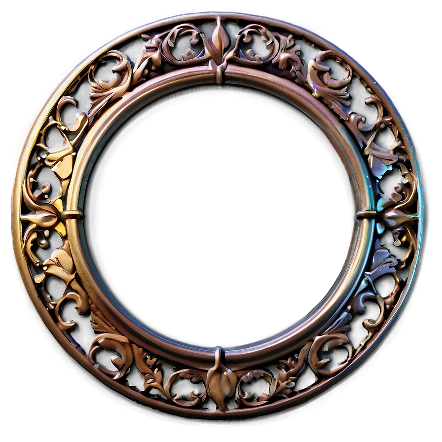 Filigree Circle Frame Png Lgy