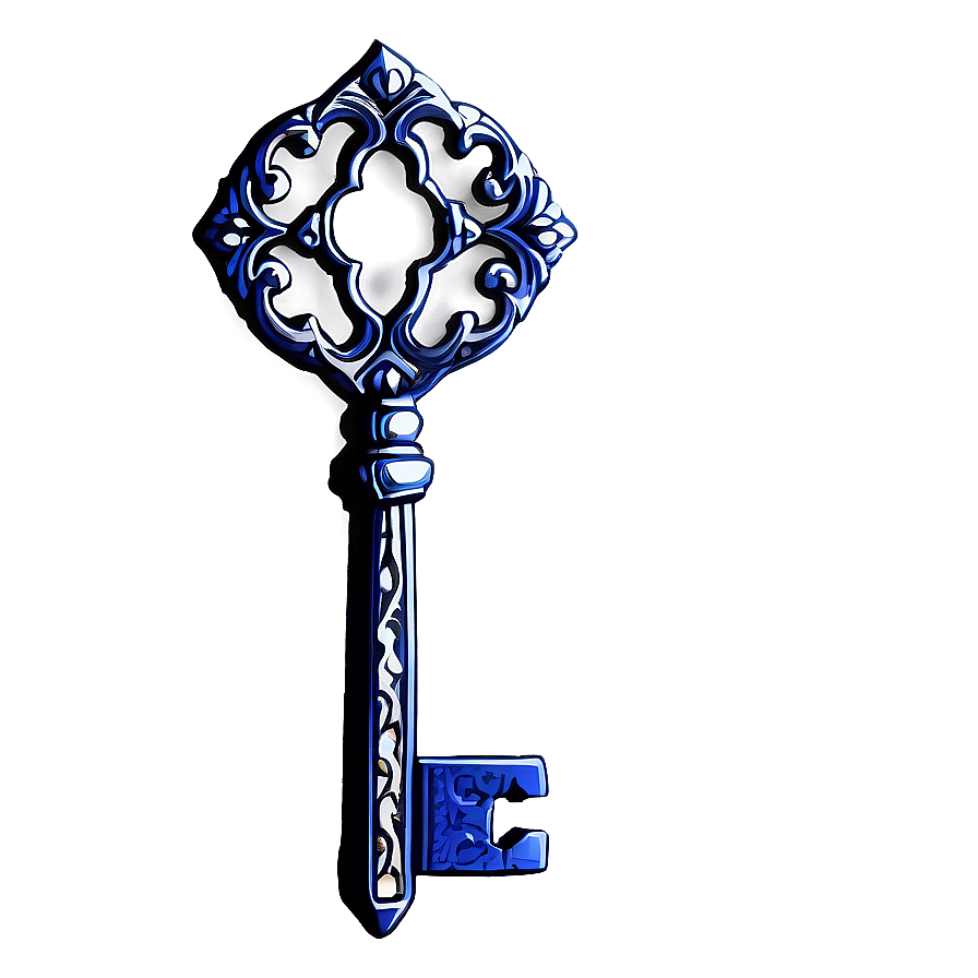 Filigree Key Outline Png 06212024