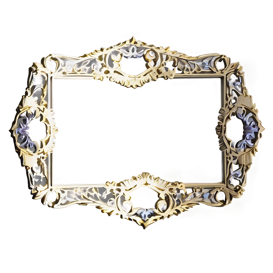 Filigree Wedding Frame Png 06212024