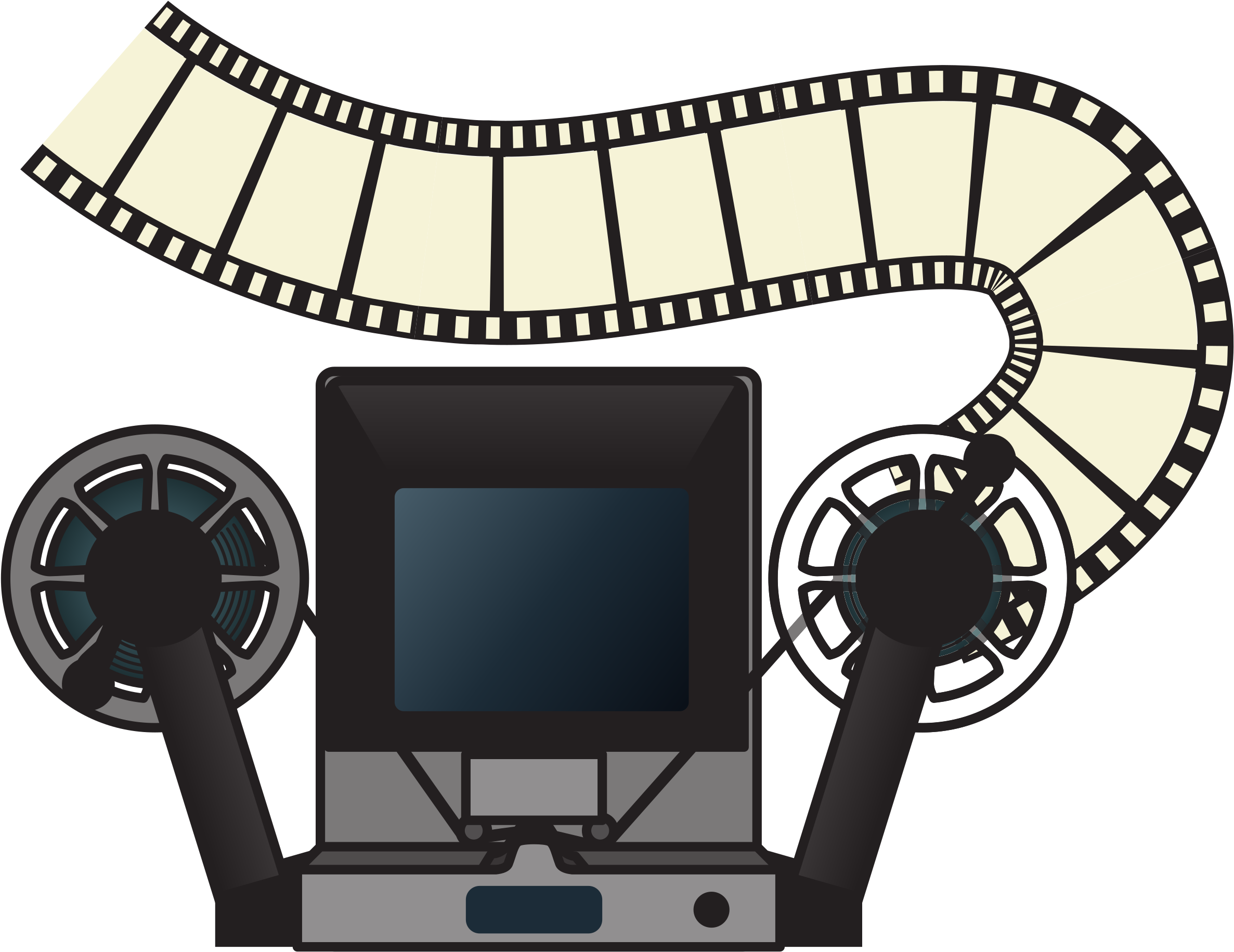 Analog Film Editing Machine Clip Arts - Movie Editing Clip Art, HD Png Download PNG with transparent background