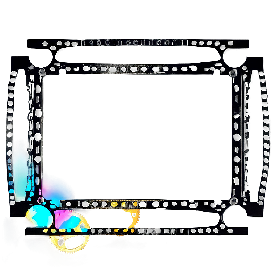 Film Frame with Sprockets PNG 06202024 PNG image with a transparent background, free high-resolution download