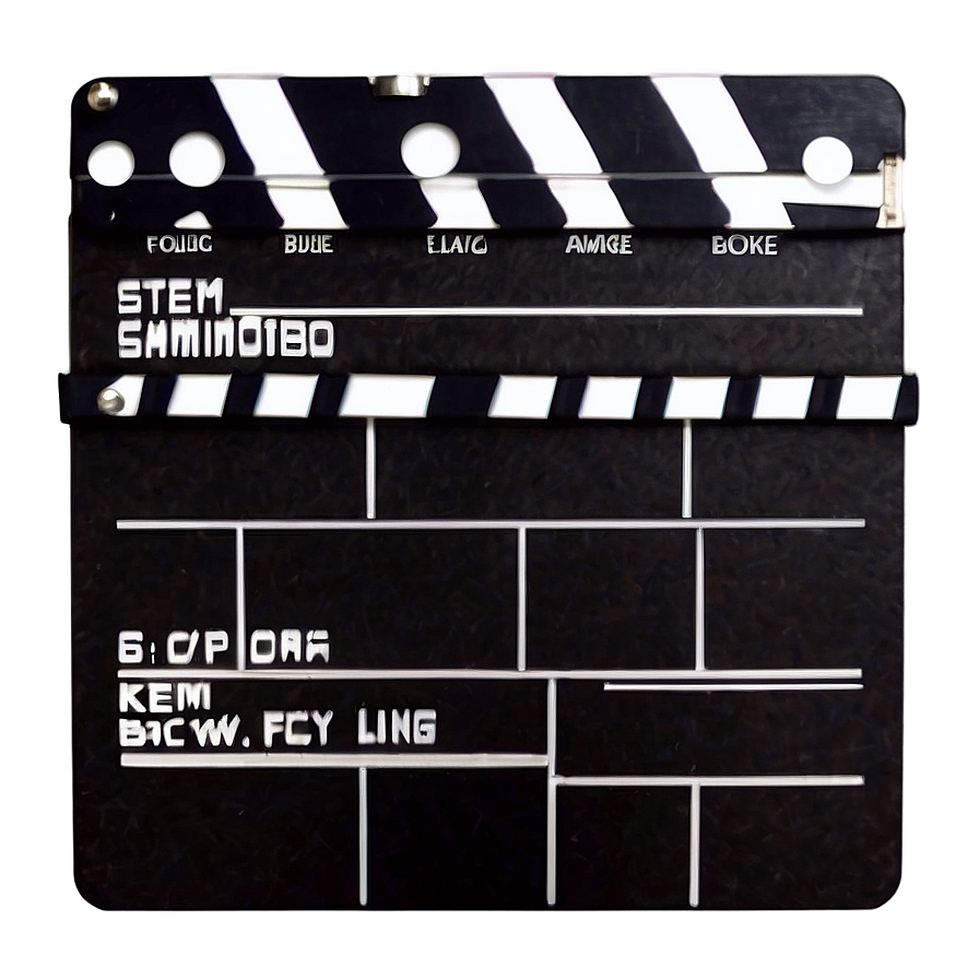 Film Production Clapboard Png 05232024