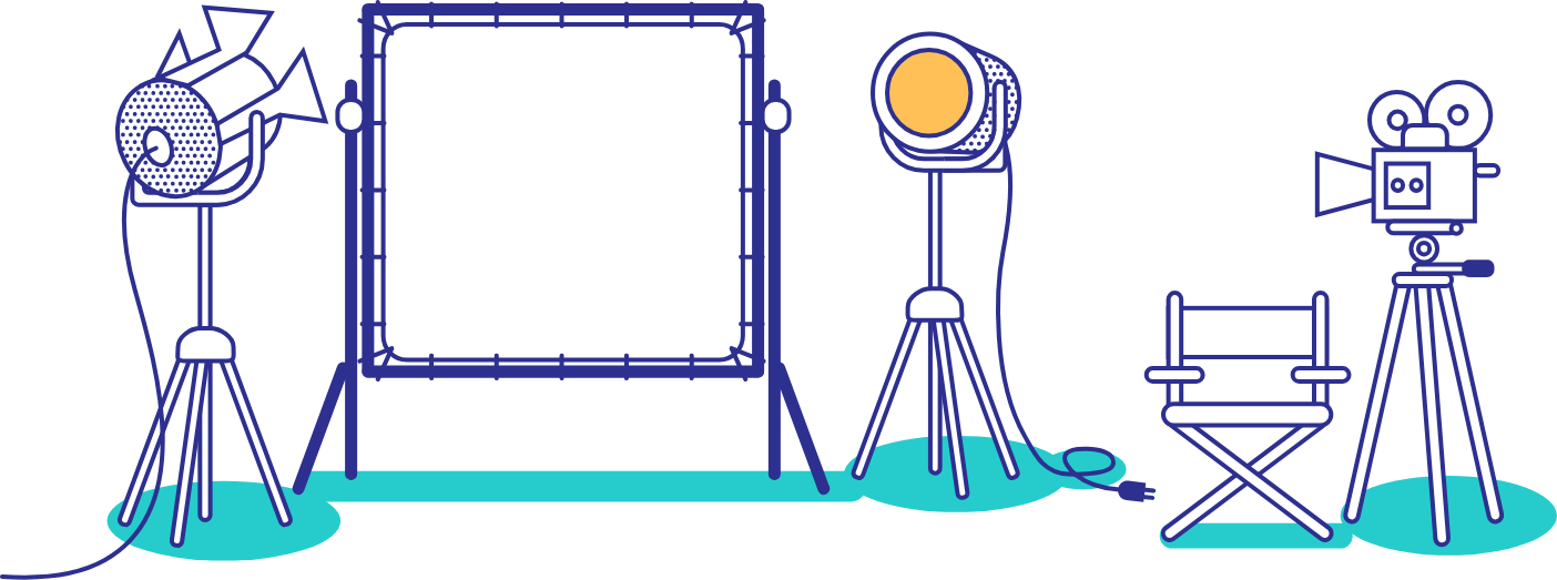 Film Production Setup Vector