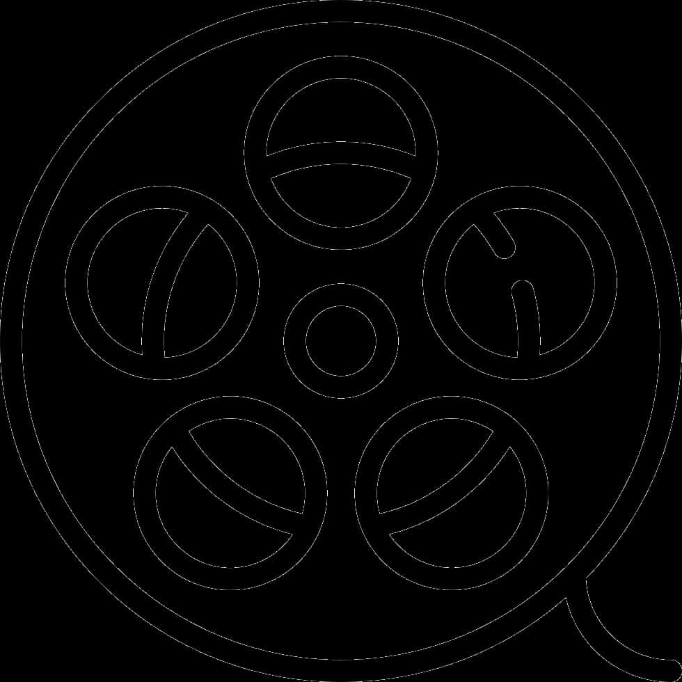 Transparent Movie Reel Clip Art - Film Reel Outline Png, Png Download PNG with transparent background