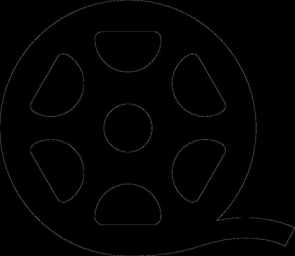 Film Reel Icon Outline