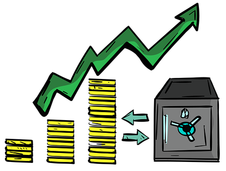 Financial Growth And Security Illustration PNG with transparent background